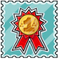 Golden Competitor Stamp