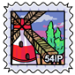 Windmill Stamp