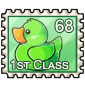 Green Ducky Stamp