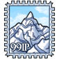 Old Snowslide Mountains Stamp