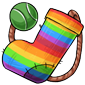 Rainbow Sock and Ball