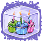 Birthday Cupcakes Ice Cube