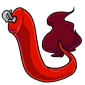 Clip-On Red Makoat Tail