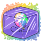 Rainbow Rainbow Balloon Ice Cube