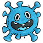 Blue Microbe Plushie