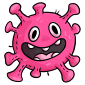 Pink Microbe Plushie