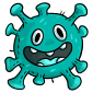 Turquoise Microbe Plushie