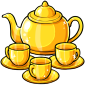 Solid Gold Tea Set