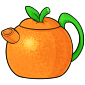 Orange Teapot