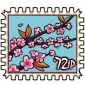 Cherry Blossom Petal Stamp