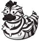 Zebra Ducky Pinata